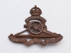 16 Royal Canadian Artillery cap badge, WW I