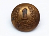 Brass tunic button of the 1st Battalion, CEF.