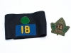 18th Battalion CEF post war veterans\' association blazer crest and arm band.