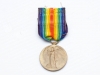 Inter-Allied Victory Medal. Victory medals of similar designs with the common rainbow coloured ribbon were awarded by allied countries to their respective personnel who served in World War I. This is an example of the British Victory Medal that was awarded to British and Empire personnel who served in an active theatre of war. This medal is named on the rim to Lieut. G.G. Brackin.