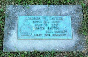 Geoge William Taylor headstone Maple Leaf Cem Chatham